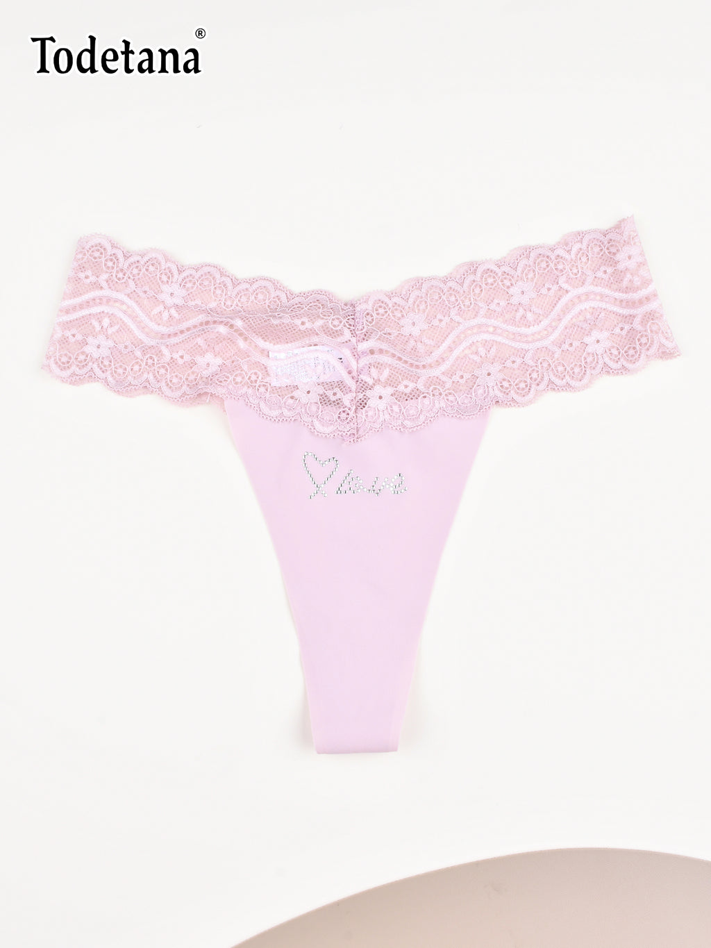 [MultiPack] Women's Lace Thong Underwear - 100% Cotton Gusset