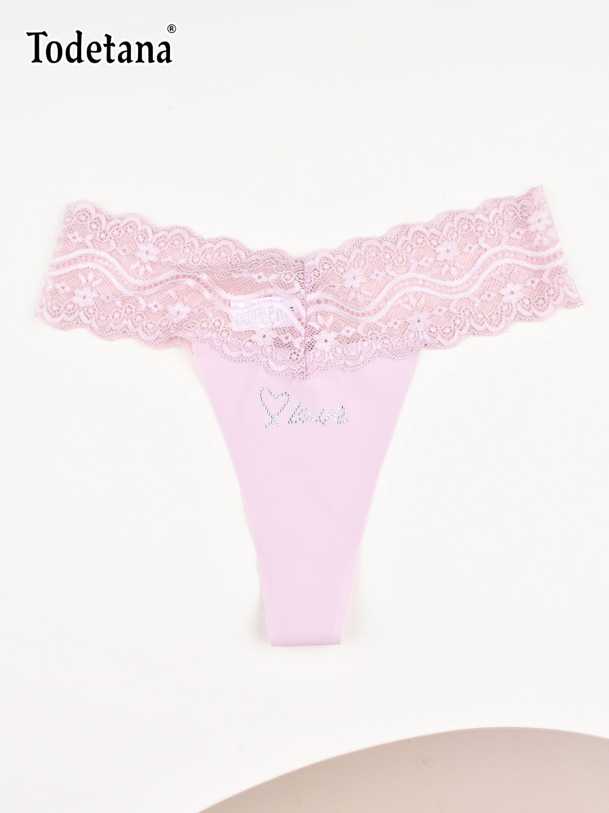 [MultiPack] Women's Lace Thong Underwear - 100% Cotton Gusset
