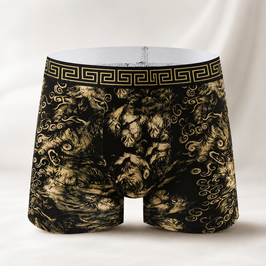 [MultiPack] Men's Monkey King Boxer Briefs - Legendary Comfort, Bold Art