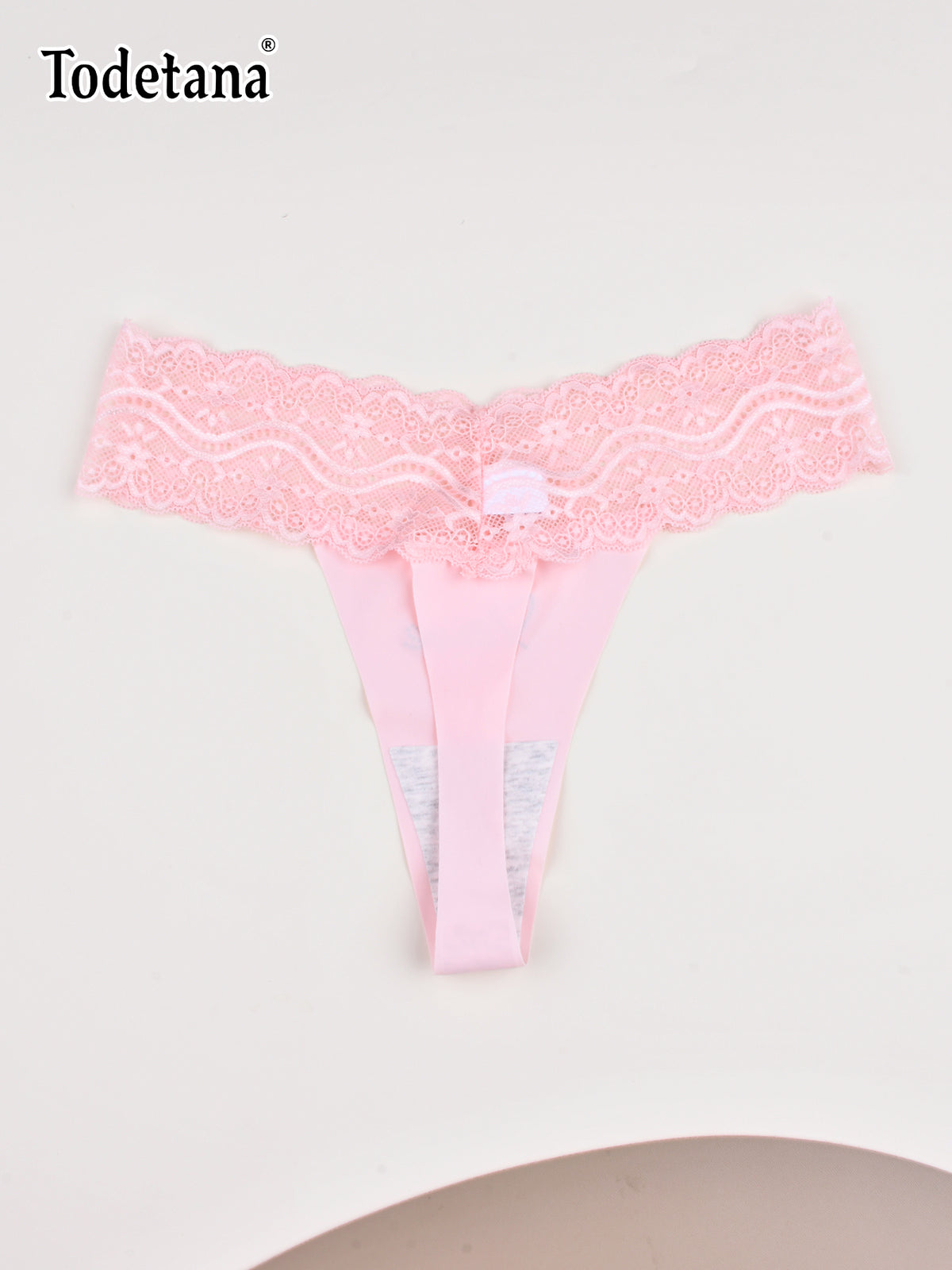 [MultiPack] Women's Lace Thong Underwear - 100% Cotton Gusset