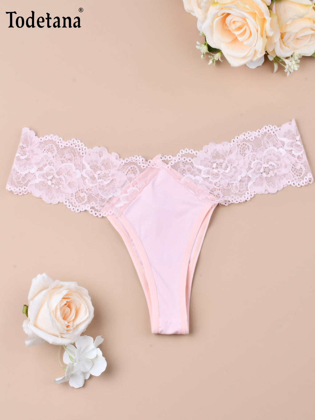 [MultiPack] Women's Floral Lace Thongs - Soft & No Show