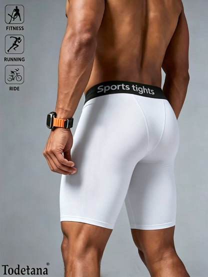 [2 Pack] Men's Compression Boxer Briefs - Athletic Performance Underwear | Todetana