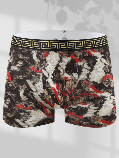 [5 Pack] Men's Monkey King Boxer Briefs - Legendary Comfort, Bold Art | Todetana