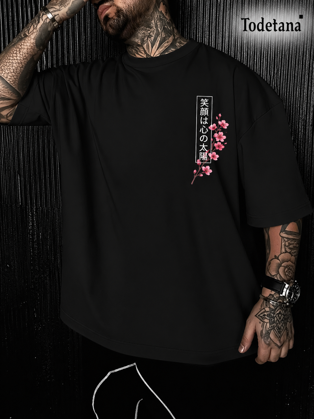 Men's Japanese Koi Fish Katana Graphic T-Shirt - Bold Asian Art Tee