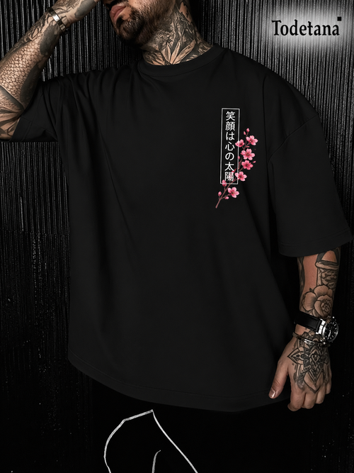 Men's Japanese Koi Fish Katana Graphic T-Shirt - Bold Asian Art Tee