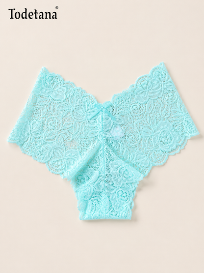 [6 Pack] Women's Lace Boyshort Underwear - Soft & Comfortable | Todetana