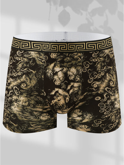 [5 Pack] Men's Monkey King Boxer Briefs - Legendary Comfort, Bold Art | Todetana