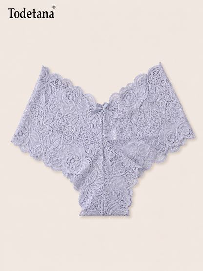 [6 Pack] Women's Lace Boyshort Underwear - Soft & Comfortable | Todetana