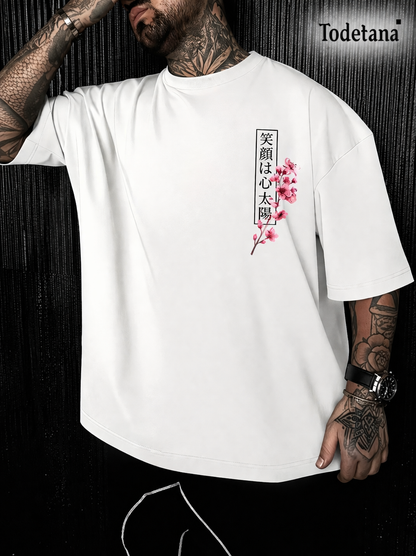 Men's Japanese Koi Fish Katana Graphic T-Shirt - Bold Asian Art Tee | Todetana