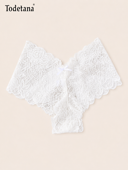 [6 Pack] Women's Lace Boyshort Underwear - Soft & Comfortable | Todetana