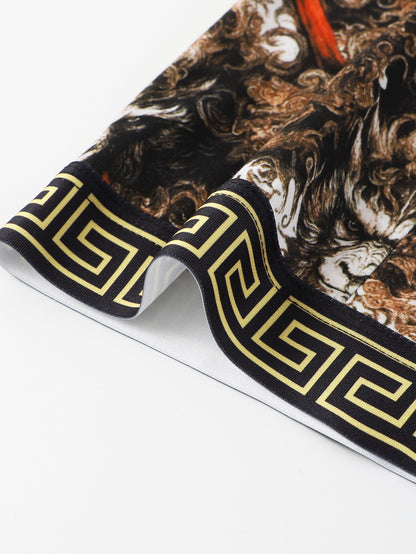 [5 Pack] Men's Monkey King Boxer Briefs - Legendary Comfort, Bold Art | Todetana