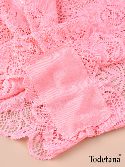 [6 Pack] Women's Lace Boyshort Underwear - Soft & Comfortable | Todetana