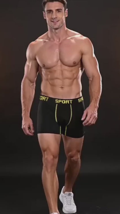 [5 Pack] Men's Sports Boxer Briefs - Moisture Wicking Athletic Underwear | Todetana